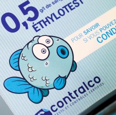 PRESENTOIR SEUL CONTRALCO BLEU POUVANT CONTENIR DE 20/25 TESTS 0,5